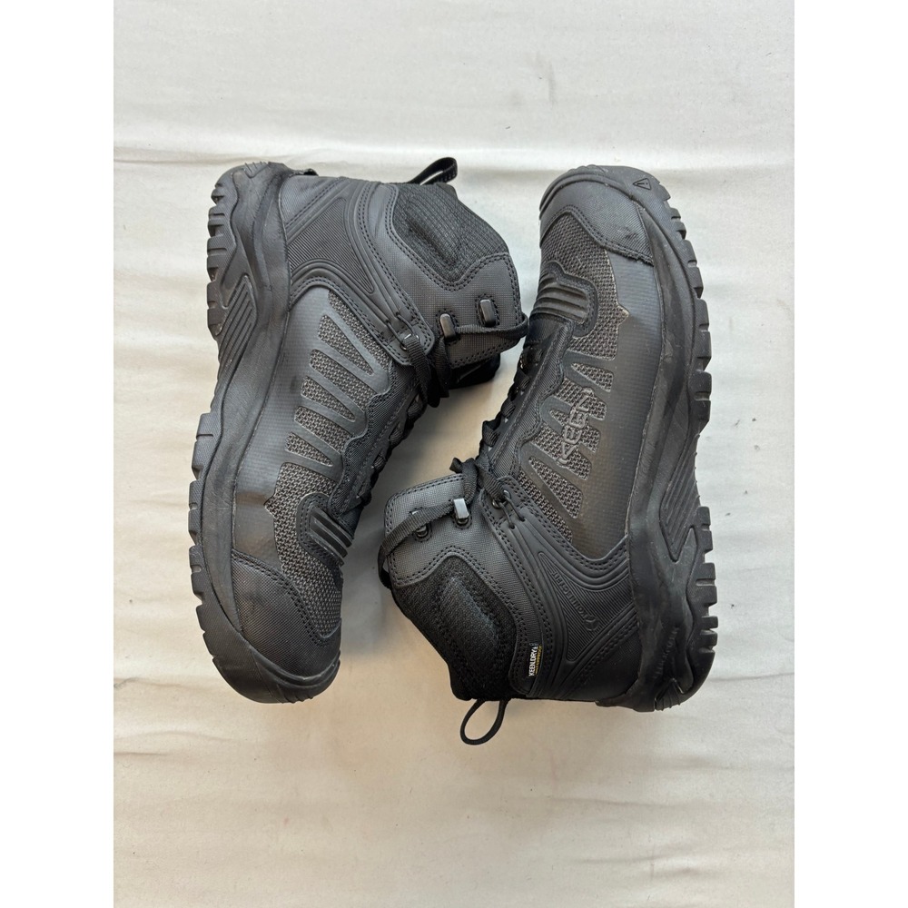 KEEN Utility Vista Energy Mid Carbon Fiber Toe Work Boots Black Mens 11 EE Wide
